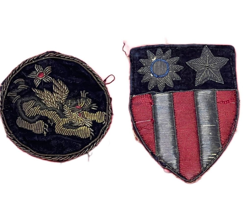 Lot 232: WWII AAF Bullion 14th AAF and CBI Patch Group