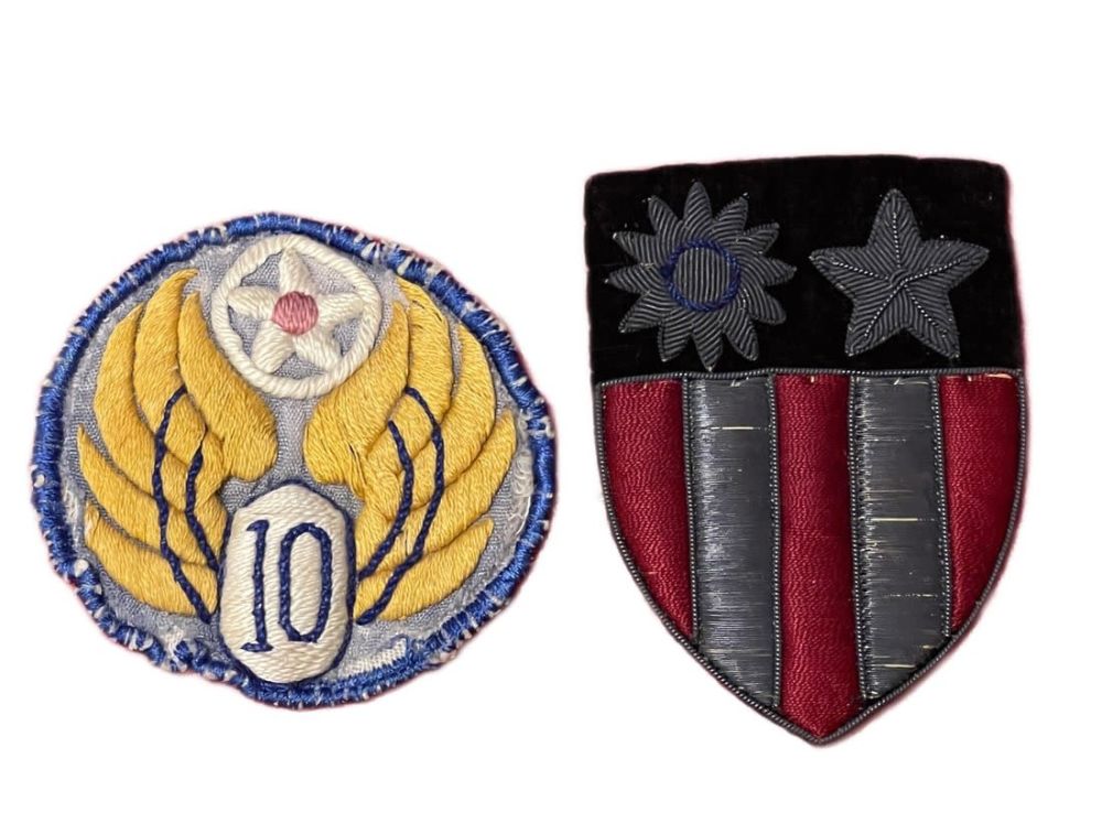 Lot 233: WWII AAF Theater-Made 10th Air Force Patch Set