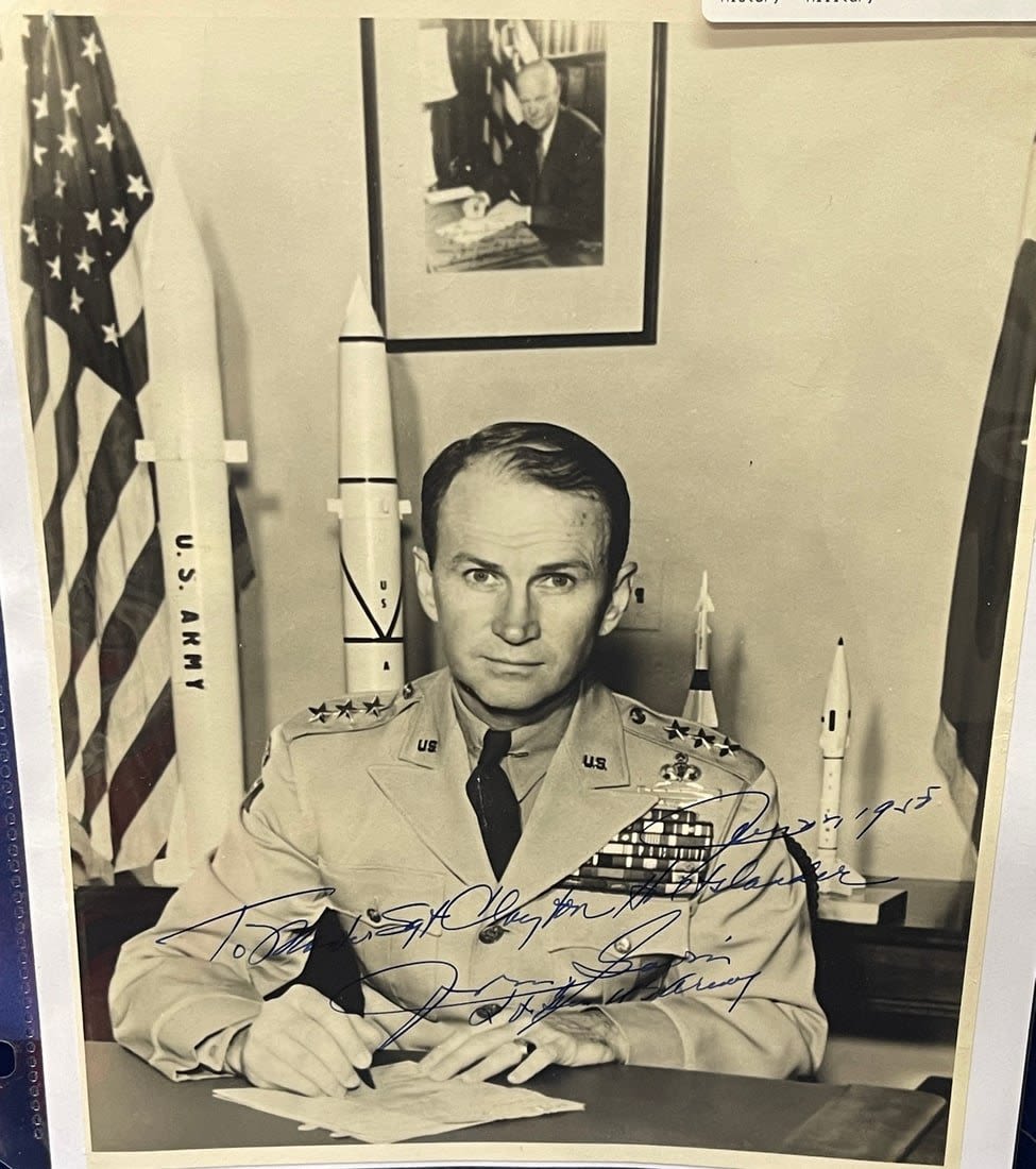 Lot 244: General James Gavin Autographed Photo