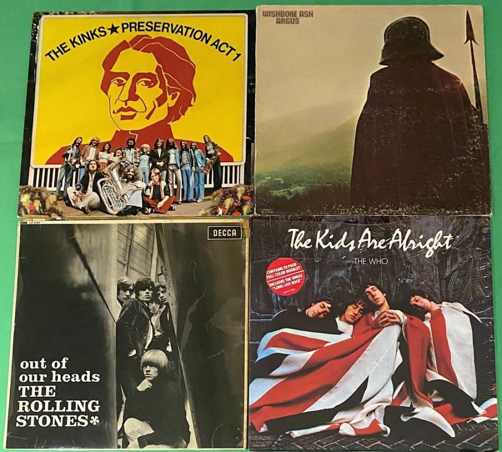 Lot 249: 1960's Rock Vinyl Record LP Lot