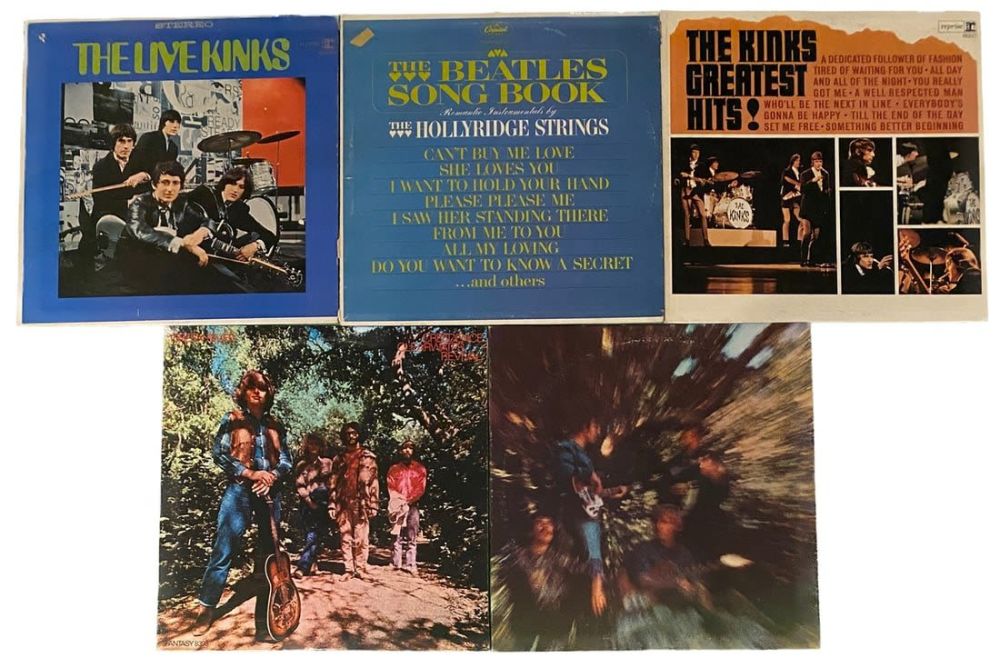 Lot 250: 1960's Rock Vinyl Record LP Lot
