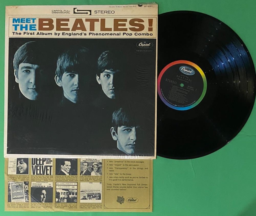 Lot 251: Meet The Beatles - Stereo in Shrink First LP - 1st Press