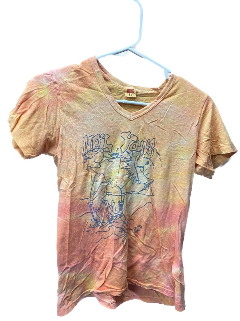 Lot 273: 1970's Vintage Neil Young Concert T-Shirt