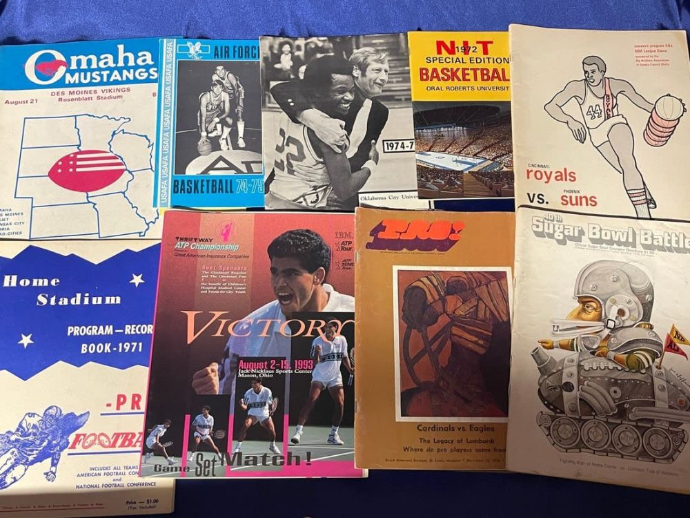 Lot 289: 1970's Basketball and Football Programs - Mixed Lot