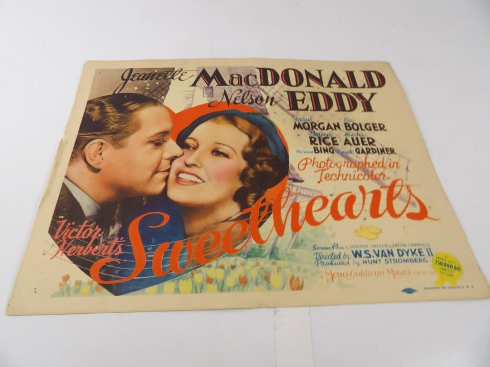 Lot 305: Sweethearts MGM Lobby Card Starring Jeanette macdonald