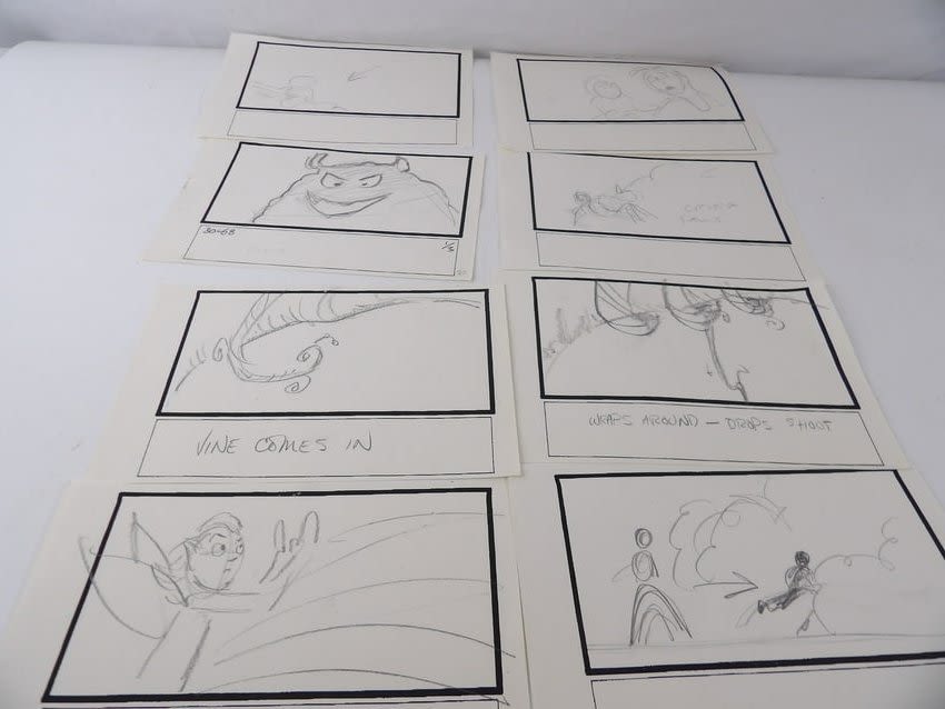 Lot 310: Original 1992 The Fern Gully Storyboards Lot