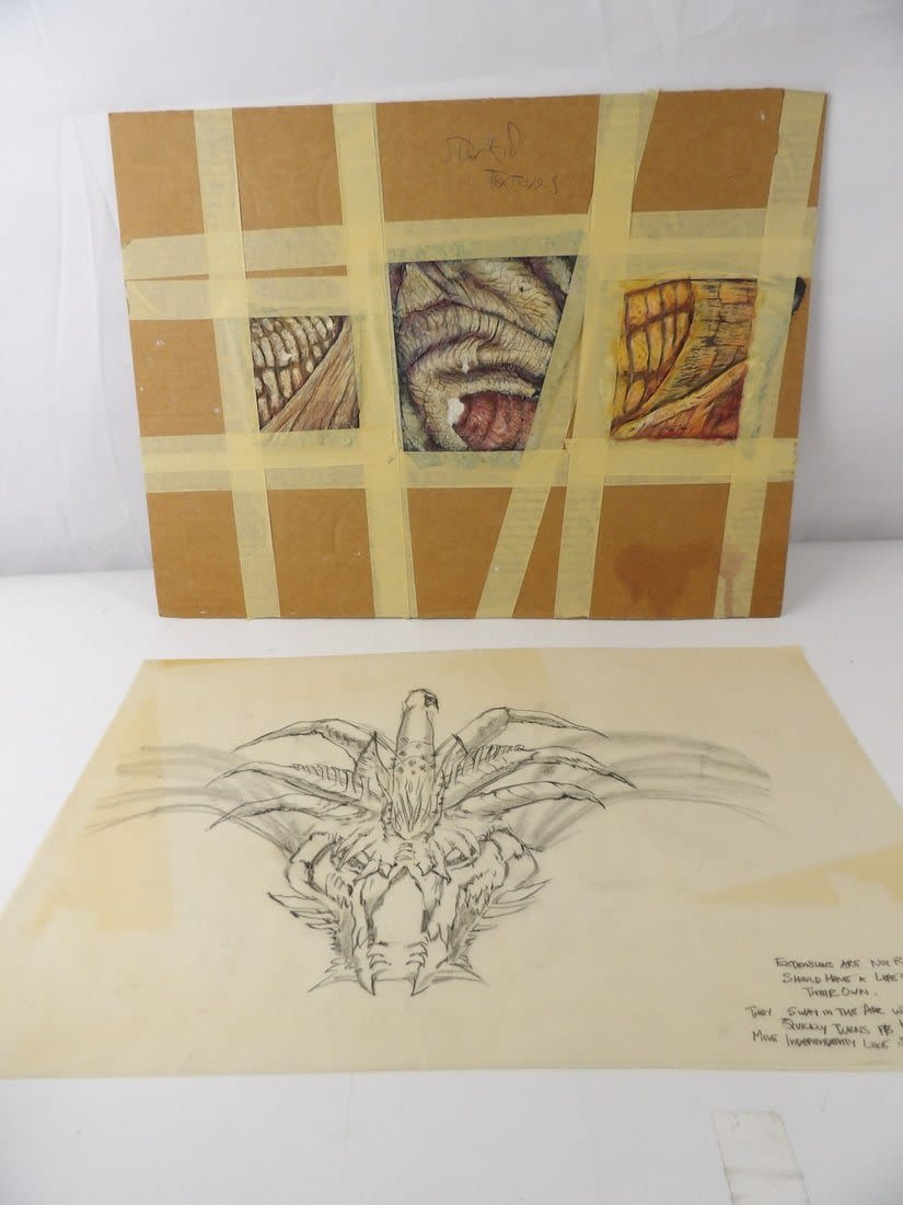 Lot 312: Alien Species Renderings From the Film Starkid.