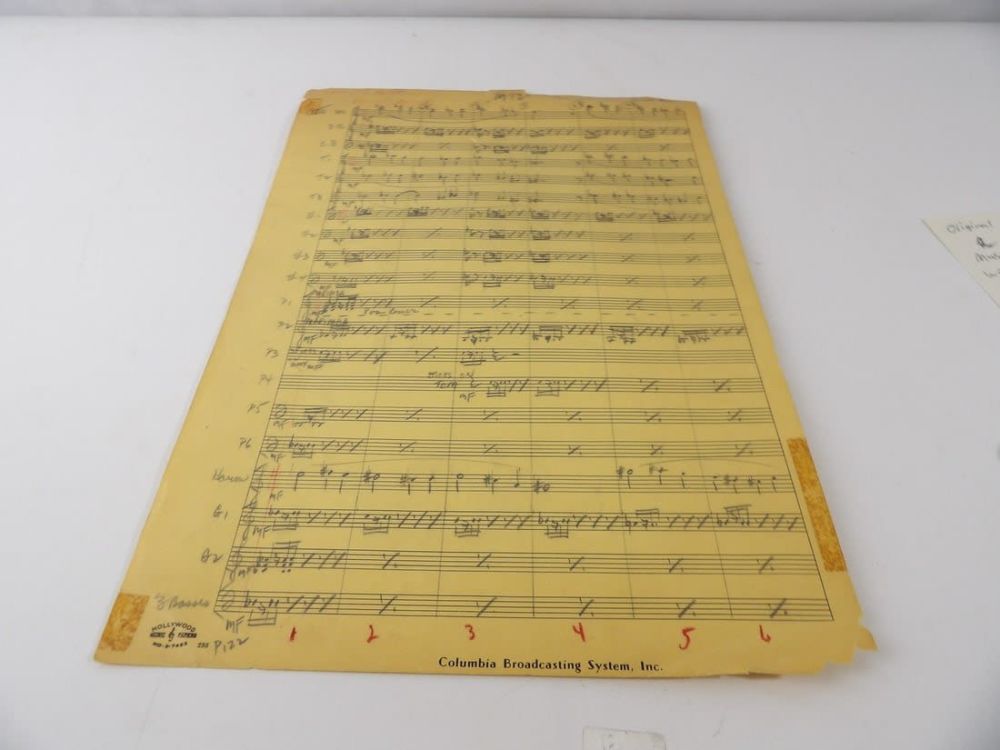 Lot 334: Rare and original Gunslinger the movie. Musical Score