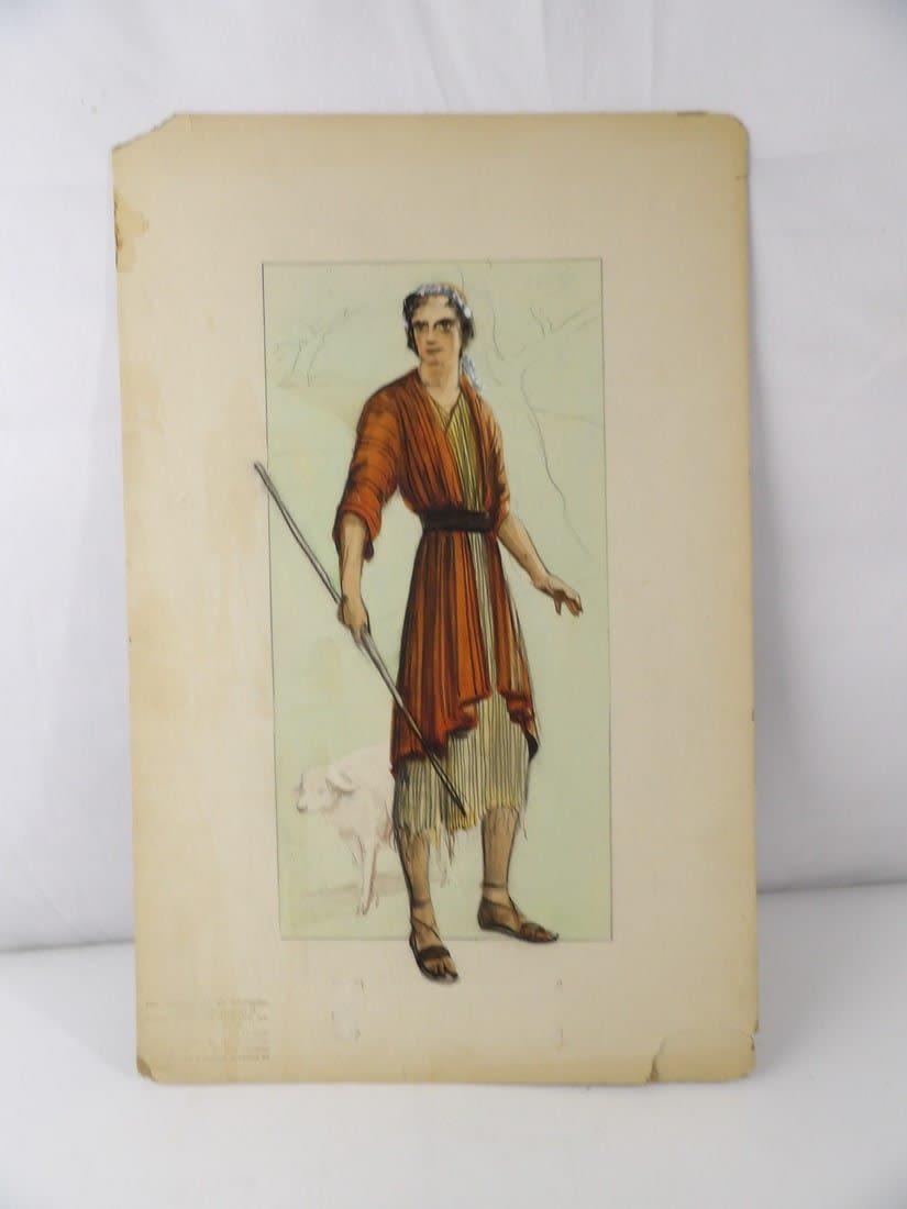 Lot 341: Original 1959 Solomon and Sheeba Costume Design Watercolor