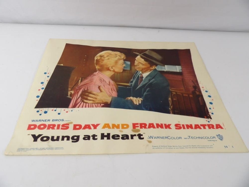 Lot 350: 1954 Young At Heart Starring Frank Sinatra Lobby Card