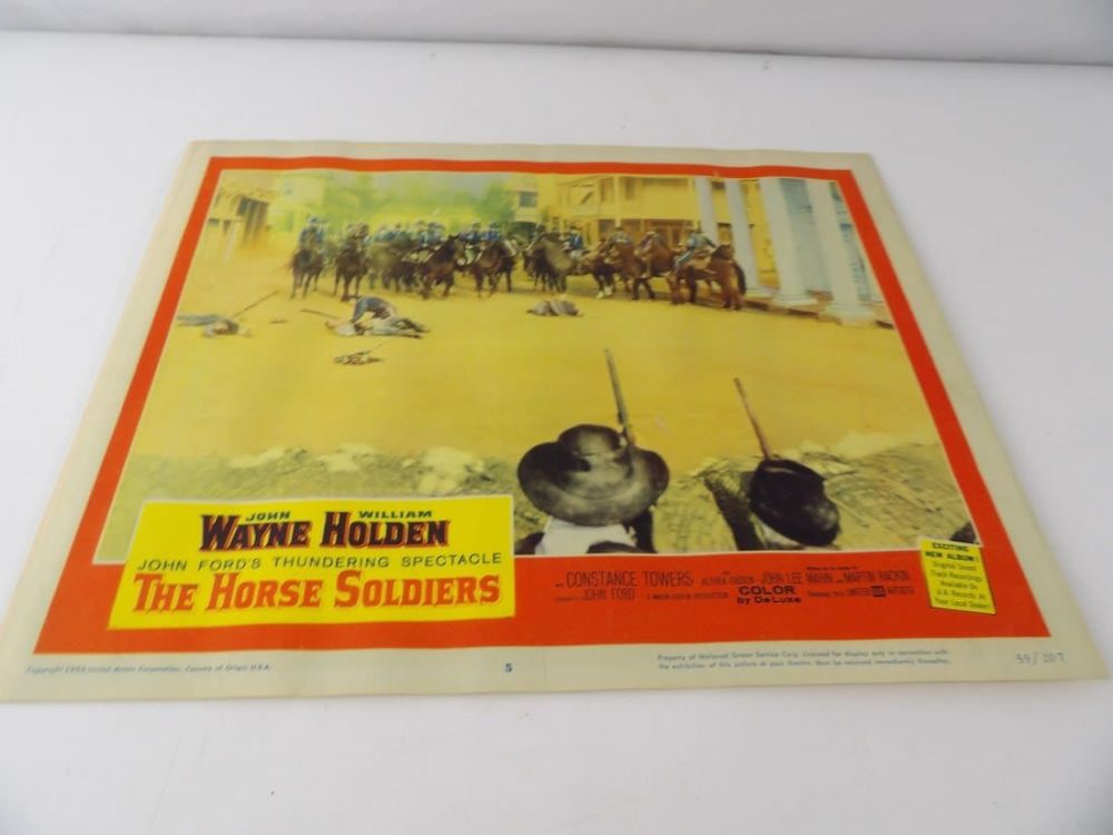 Lot 351: 1959 The Horse Soldiers Starring John Wayne Lobby Card