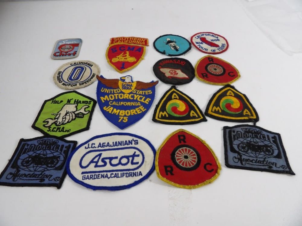 Lot 383: Vintage lot of 1940's Motorcyle Patches