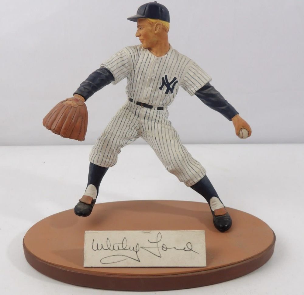 Lot 388: Whitey Ford New York Yankees Autographed Gartlan Figurine