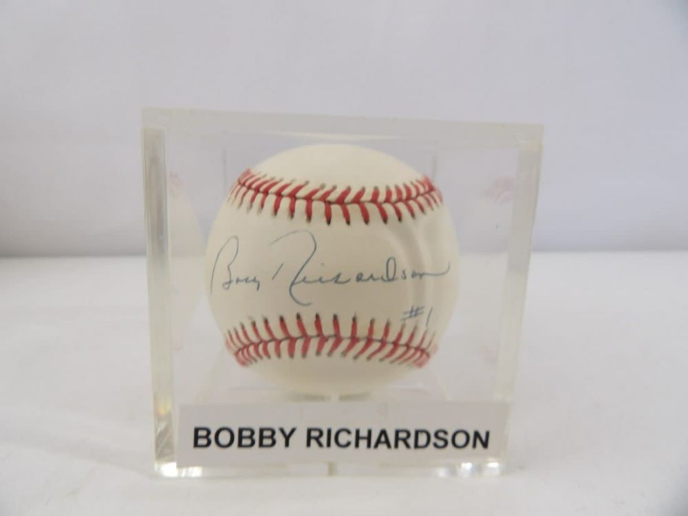 Lot 401: Bobby Richardson Autographed Baseball. Inscribed with Jersey Number