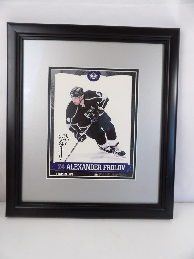 Lot 403: Alexander Frolov LA Kings Autographed Framed Photo