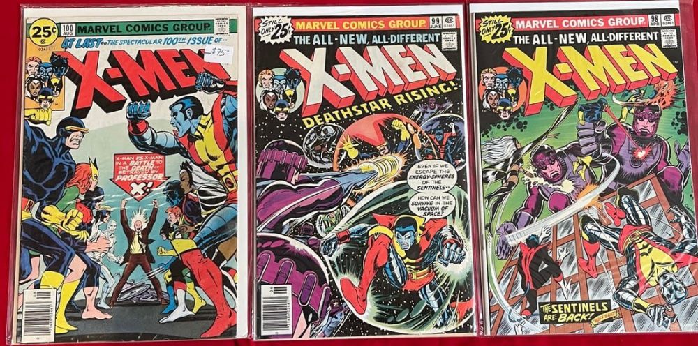 Lot 616: Marvel X-Men Comic Book Lot 98-100