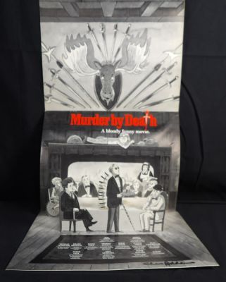 Rare Charles Addams Designs Pop Up 3-d Promotional ad for the 1975 Comedy Murder By Death. This 