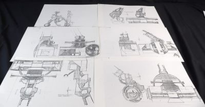 Very Rare SYD Mead Production copies from the movie Short Circuit. These copies are for the 