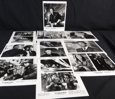 Press Photo Lot from the 1984 jean claude van dame movie, Time Cop. lot of 10, 8x10 photos by 