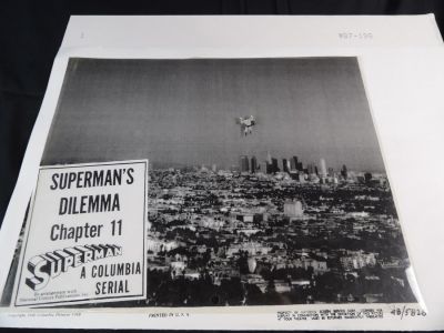 Original 1948 Superman's Dilemma Tv Series Hand Painted Cel. The Cel is from Chapter 11: 