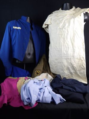 Vintage lot of Western Costume Company Movie and Tv Costumes Lot. Item as shown.