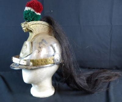 Original Mexican Dragoon Officer's helmet from the 1960 movie "The Alamo". Amazing Piece. Marked 
