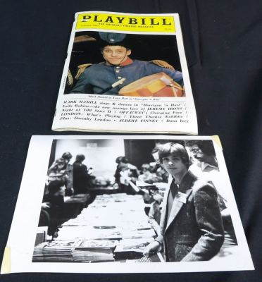 1985 Playbill for Harrigan n Hart featuring Mark Hamill as Tony Hart. Lot includes Press Photo 