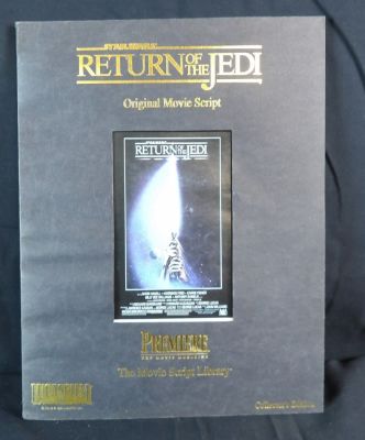 1994 Collectors edition 1994 star wars return of the jedi movie script. From premiere the movie 