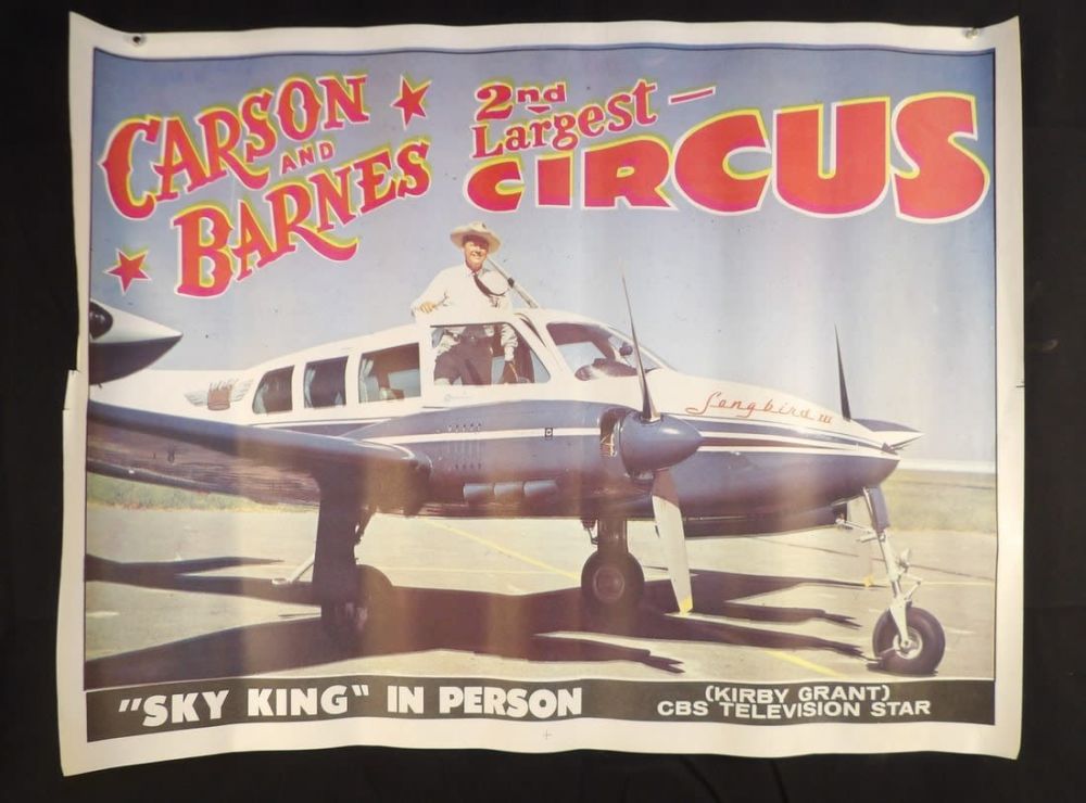 Lot 118: Rare vintage Carson and Barnes 2nd largest Circus poster