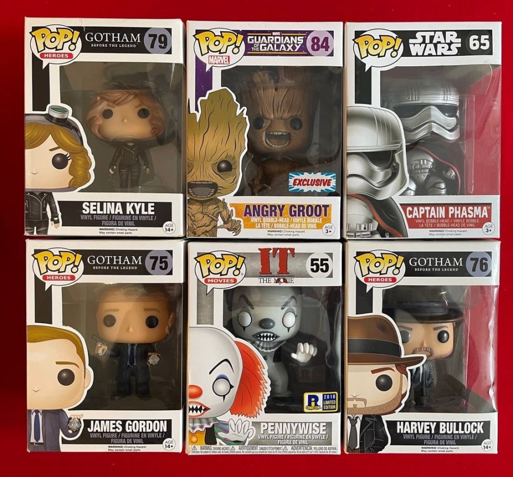Lot 636: Funko Pop Lot with Exclusives 2018 PennyWise and Exclusive Angry Groot 6