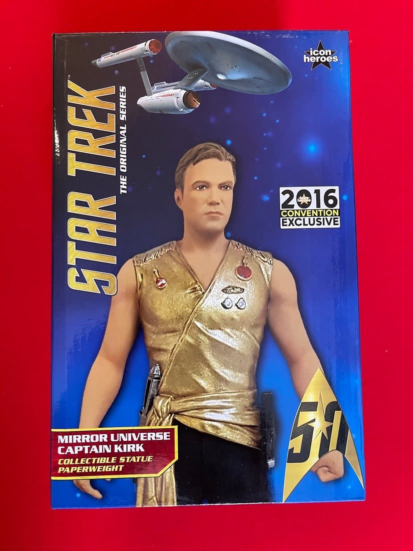 Lot 639: 2016 Captain Kirk Icon Heroes Exclusive Mirror Universe Statue