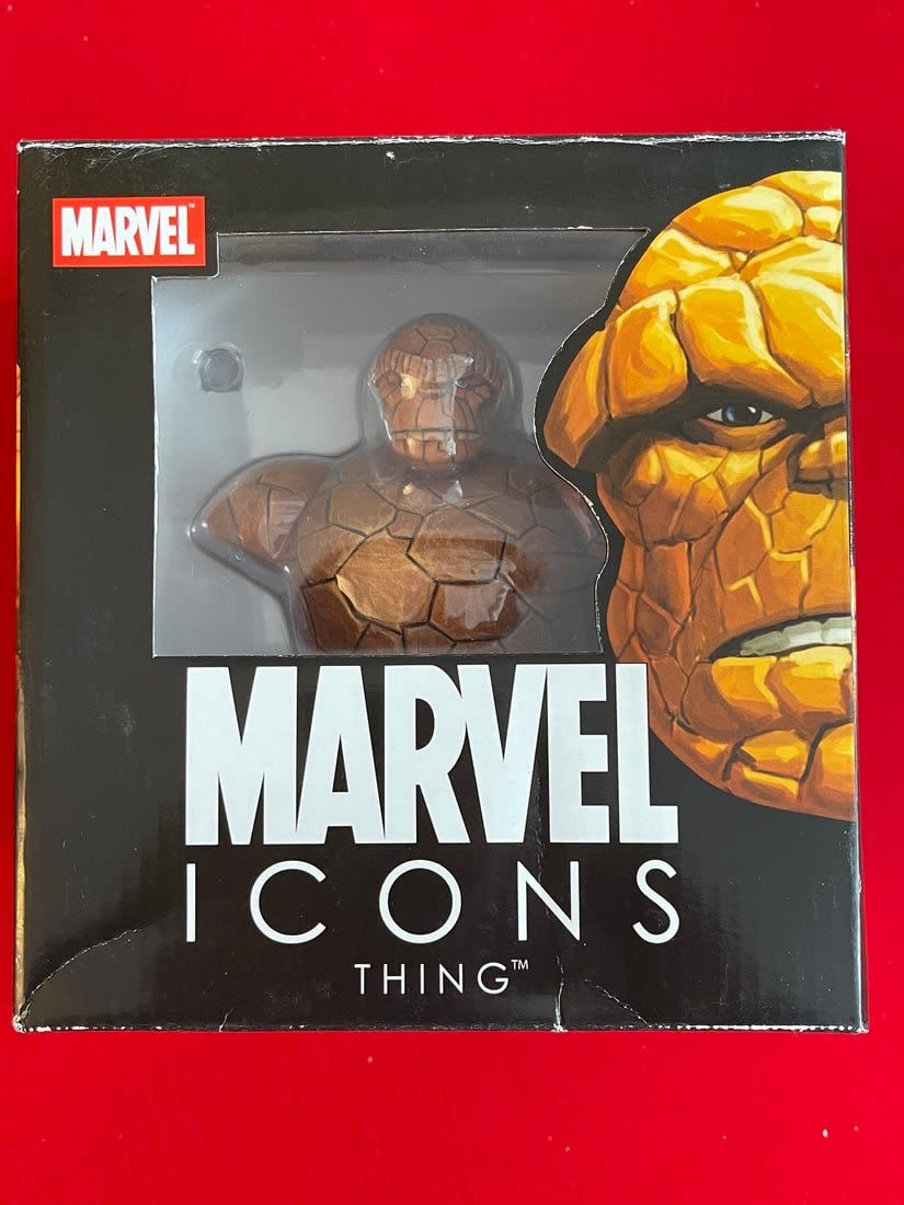 Lot 654: Marvel Icons THING Mini-Bust Bowen Designs