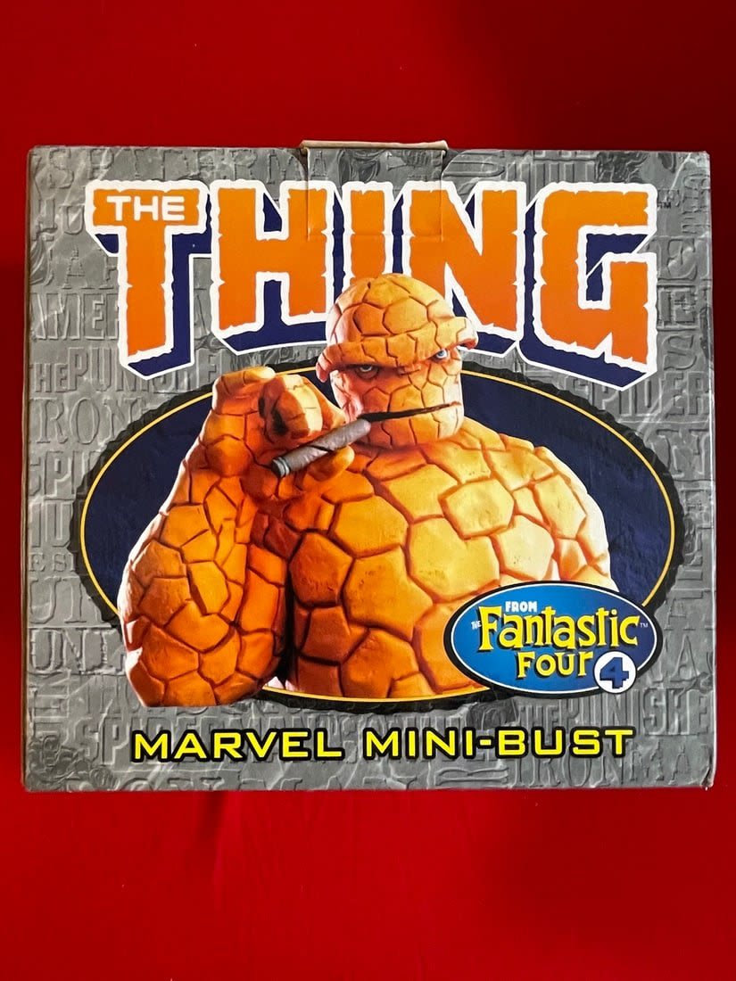 Lot 659: Marvel MiniBust Fantastic Four THING Mini-Bust NIB LE