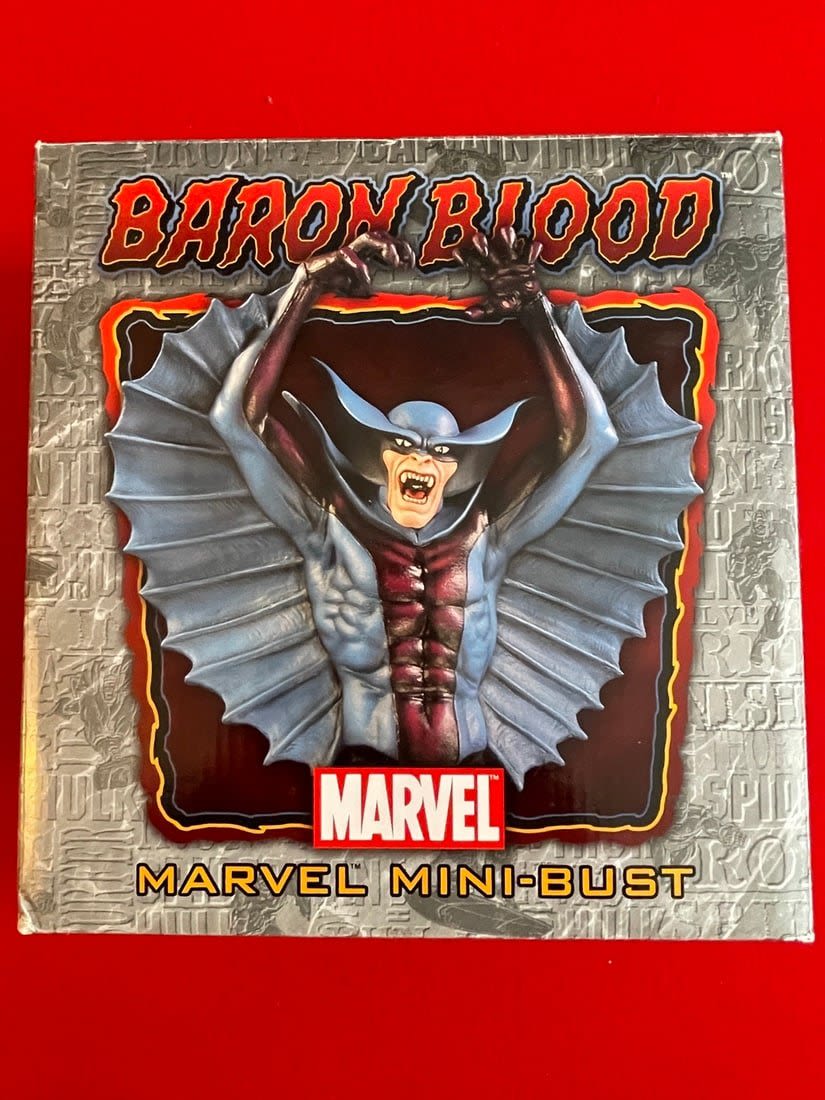 Lot 663: Marvel Mini-Bust Baron Blood Limited Edition NIB