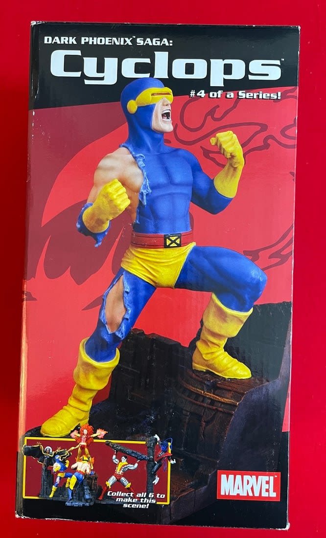 Lot 669: Marvel Dark Phoenix Saga Cyclops Mini-Bust NIB LE