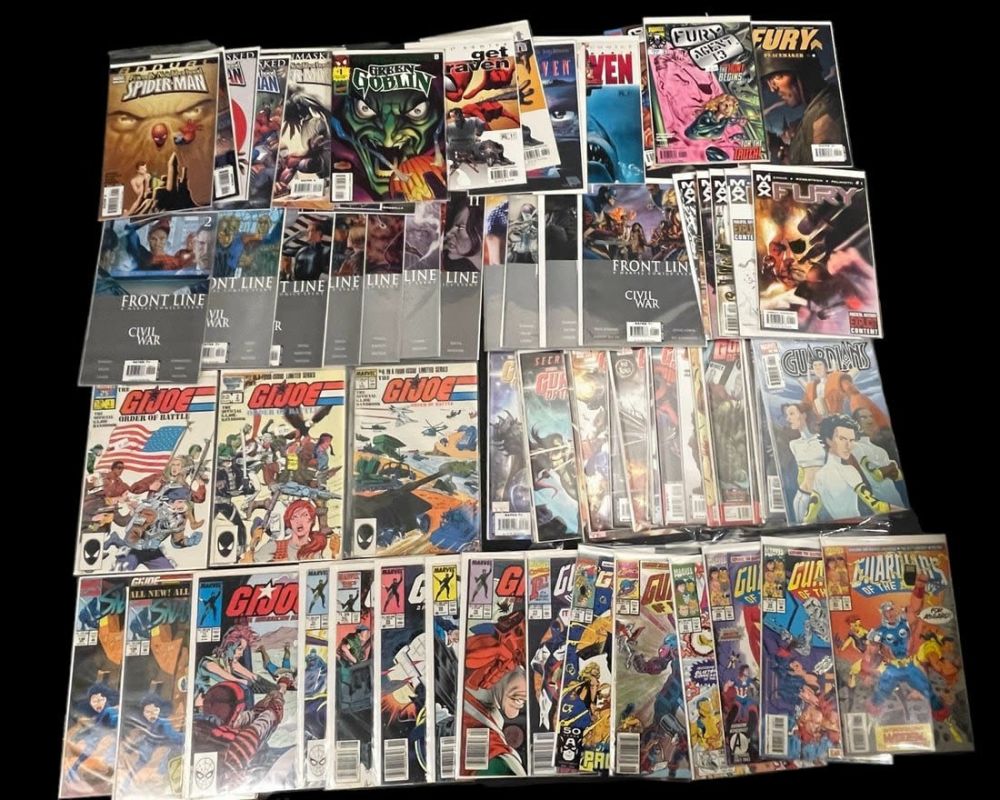 Lot 699: Modern Keys Comic Book Lot Half Long Box - GI-Joe, Civil War, Etc