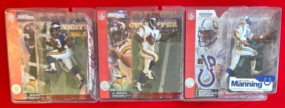 Lot 703: McFarlane Football Figures Statues NIB - 3 Manning