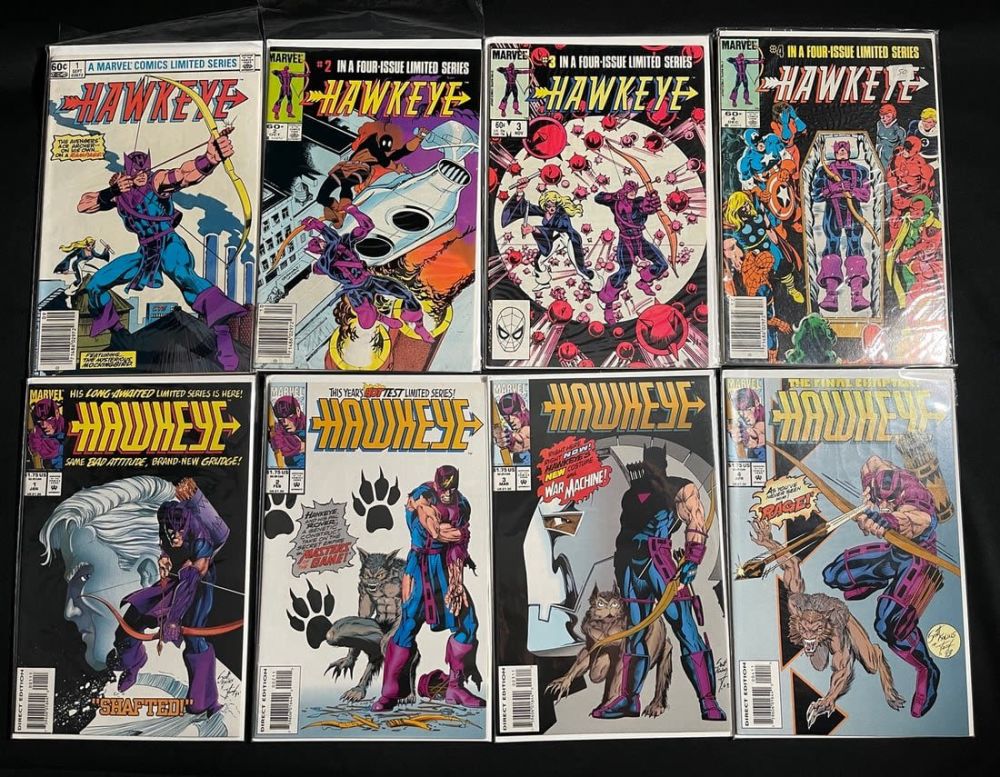 Lot 709: Bronze Hawkeye Comic Book Lot Series 1