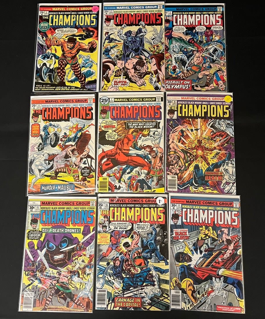 Lot 711: Champions Comic Book Lot Bronze With Number 1