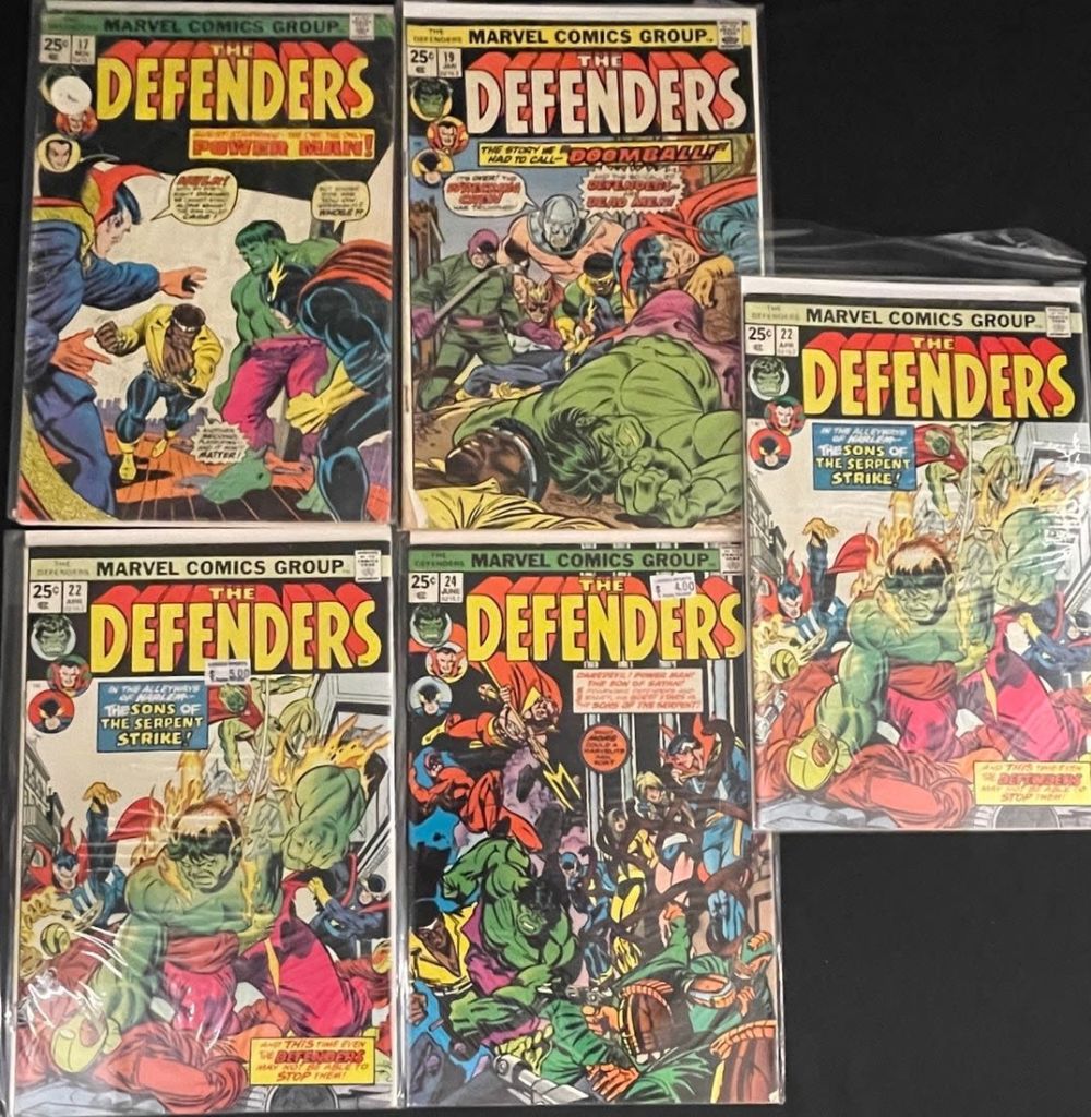 Lot 714: The Defenders Comic Book Keys Lot