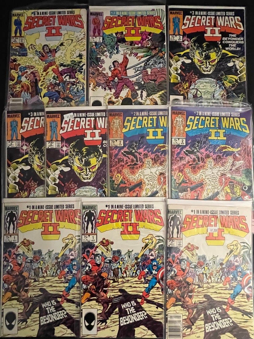 Lot 726: Marvel Secret Wars II First Issues Lot - Comic Books