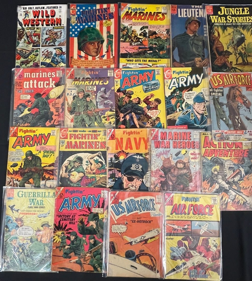 Lot 732: 1950s and 60s Military and Western Comic Book Lot