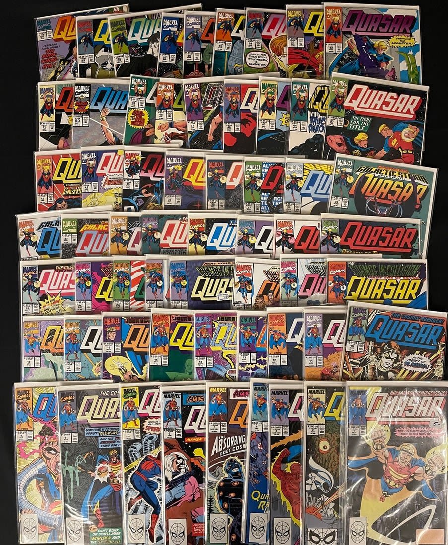Lot 734: Quasar The Cosmic Avenger Comic Book Lot Number 1 and series