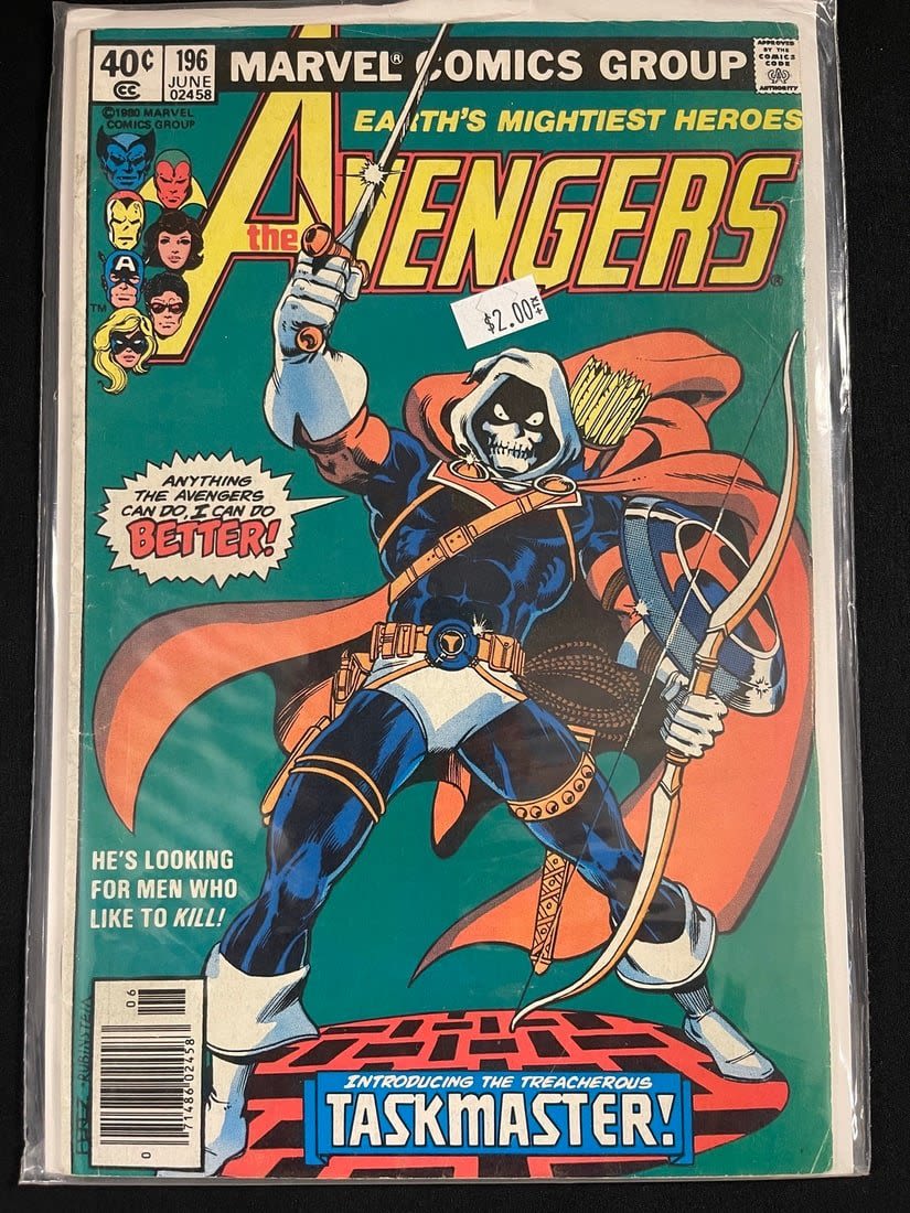 Lot 740: Avengers 196 Comic Book First Taskmaster