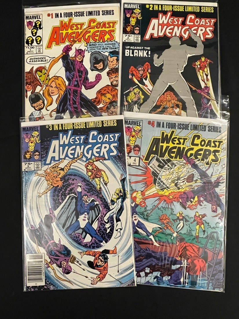 Lot 751: West Coast Avengers 1-4 Comic Book Lot