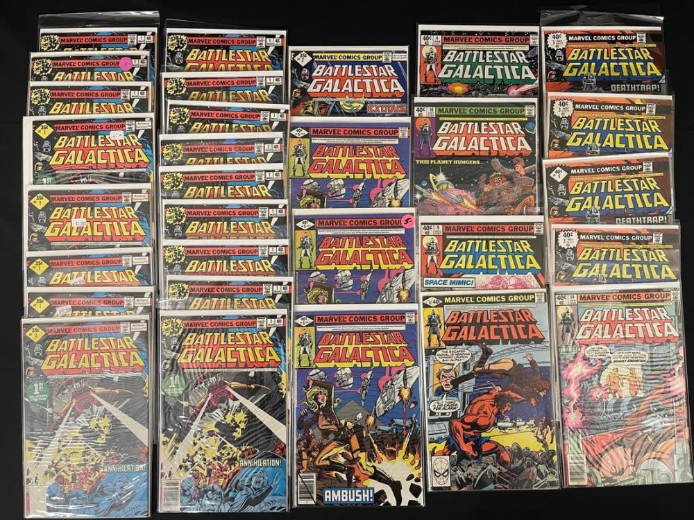 Lot 759: BattleStar Galactica 1 Bronze Comic Book Lot