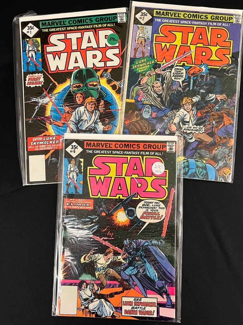 Lot 761: Star Wars 1978 1 and 2 plus 6