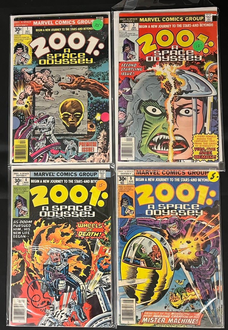 Lot 762: 2001 A Space Odyssey 1 plus Comic book series lot