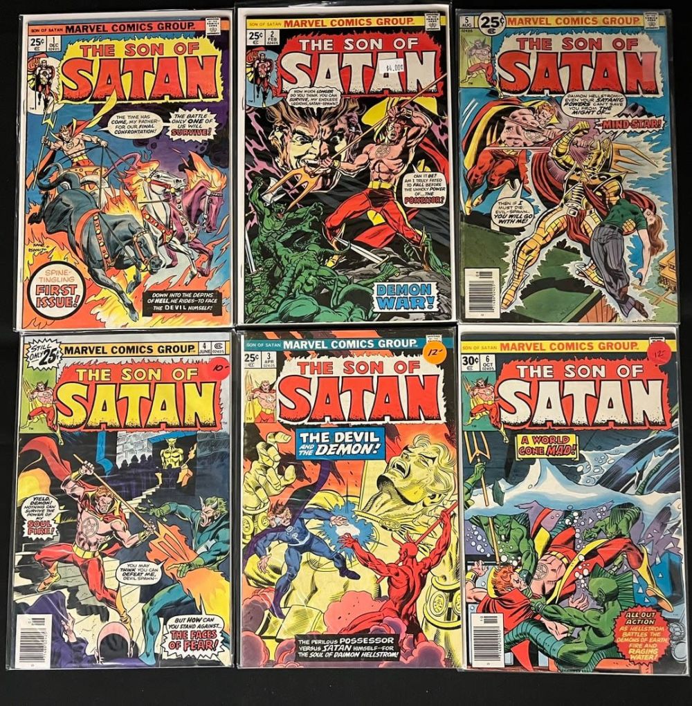 Lot 763: The Son of Satan Comic Book Lot with Issues 1-6 Bronze