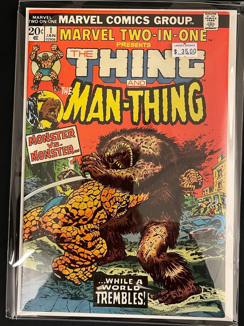 Lot 776: Marvel Two-in-One 1 Thing and Man-Thing Comic Book